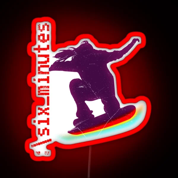 Six Minutes Logo RGB Neon Sign