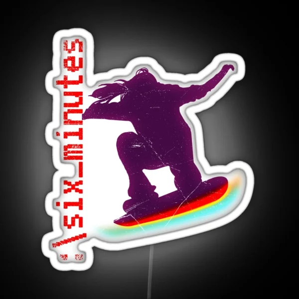 Six Minutes Logo RGB Neon Sign