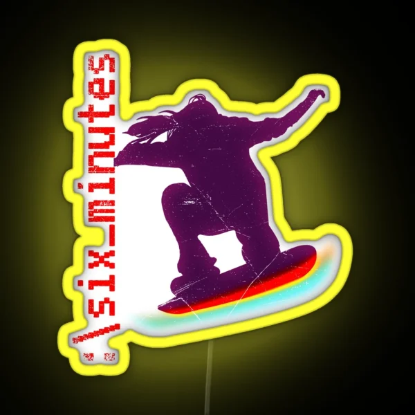 Six Minutes Logo RGB Neon Sign