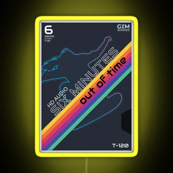 Six Minutes Season 4 Poster RGB Neon Sign