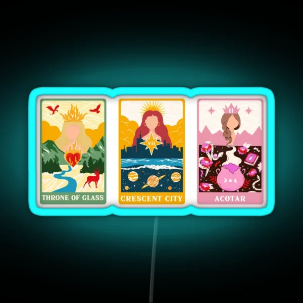 SJM Big Three Tarot RGB Neon Sign