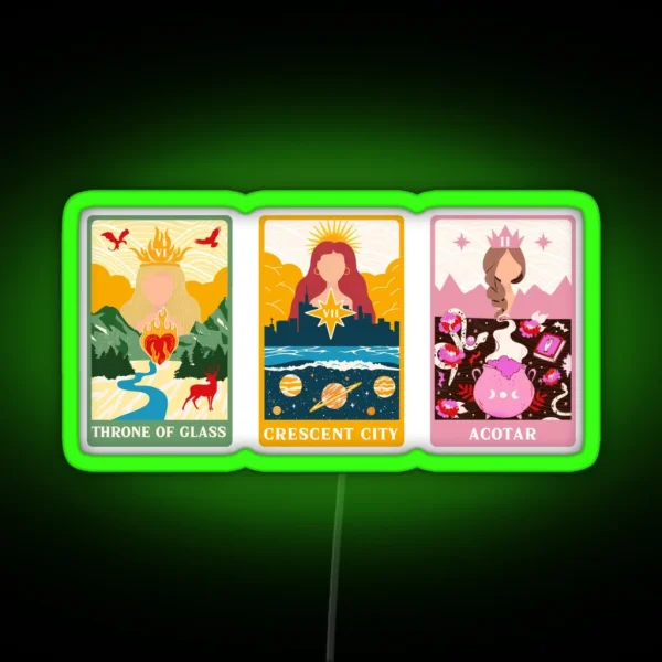 SJM Big Three Tarot RGB Neon Sign