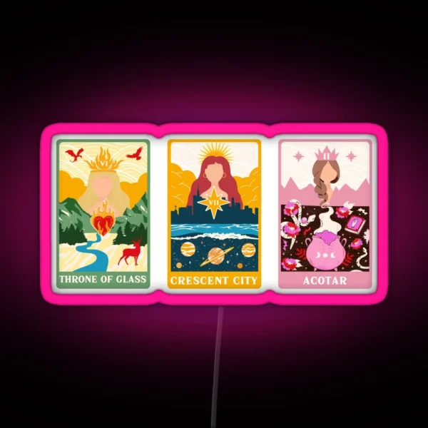 SJM Big Three Tarot RGB Neon Sign