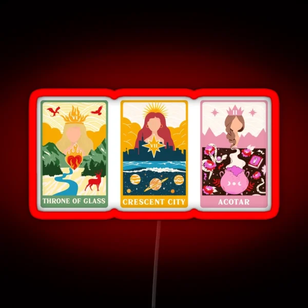 SJM Big Three Tarot RGB Neon Sign