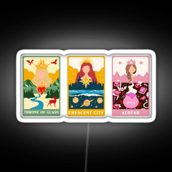 SJM Big Three Tarot RGB Neon Sign