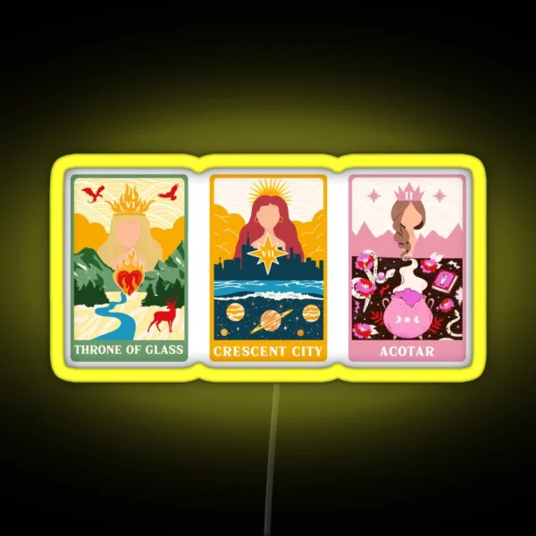 SJM Big Three Tarot RGB Neon Sign
