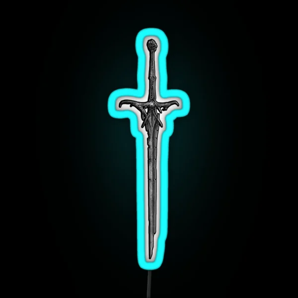 Skeletal Sword RGB Neon Sign