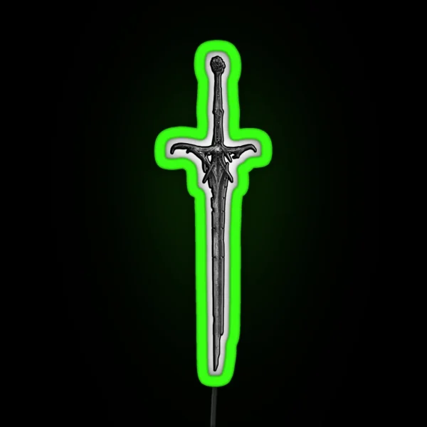 Skeletal Sword RGB Neon Sign