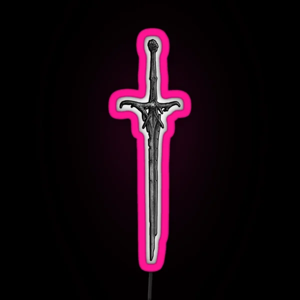 Skeletal Sword RGB Neon Sign