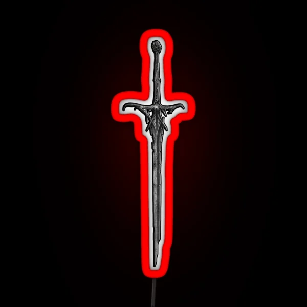 Skeletal Sword RGB Neon Sign