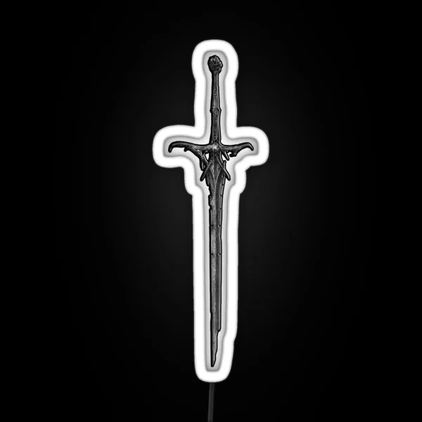 Skeletal Sword RGB Neon Sign