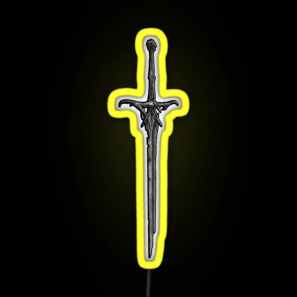 Skeletal Sword RGB Neon Sign