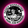 RGB Neon Skeleton Sign with Distraction Theme in Bold Colors