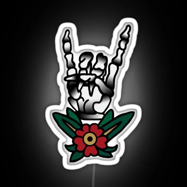 Skeleton Hand RGB Neon Sign