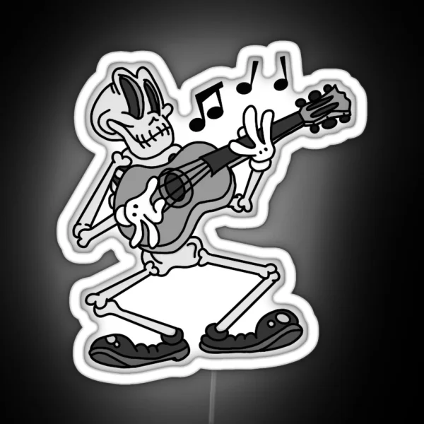 Skeleton Jams RGB Neon Sign