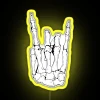 Color-Changing Hand Rocking Guitar Neon Sign for Music Enthusiasts Decoration