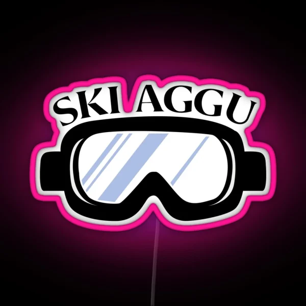 Ski Aggu Goggles RGB Neon Sign
