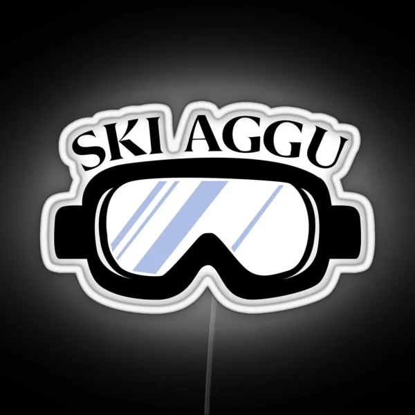 Ski Aggu Goggles RGB Neon Sign