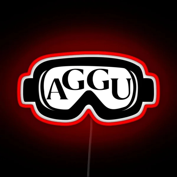Ski Aggu Goggles RGB Neon Sign