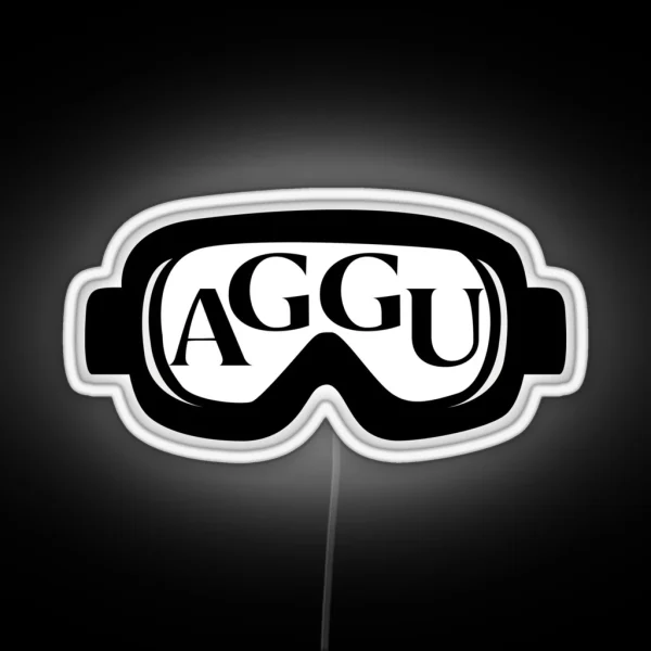 Ski Aggu Goggles RGB Neon Sign