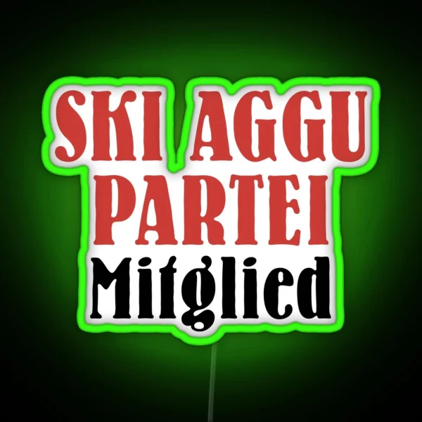 Ski Aggu Party Member RGB Neon Sign