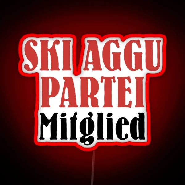 Ski Aggu Party Member RGB Neon Sign