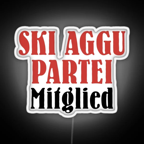 Ski Aggu Party Member RGB Neon Sign