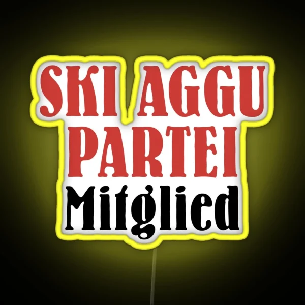 Ski Aggu Party Member RGB Neon Sign