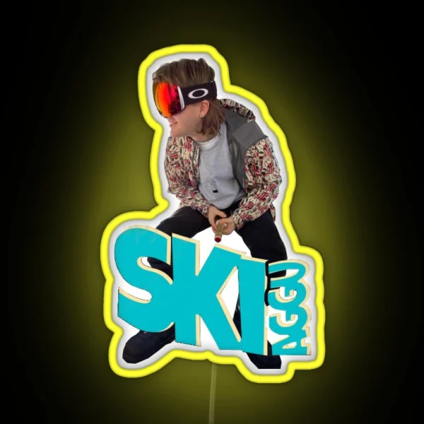 Ski Aggu RGB Neon Sign