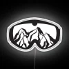 Neon Sports Decor RGB LED Sign for Ski Enthusiasts Rooms
