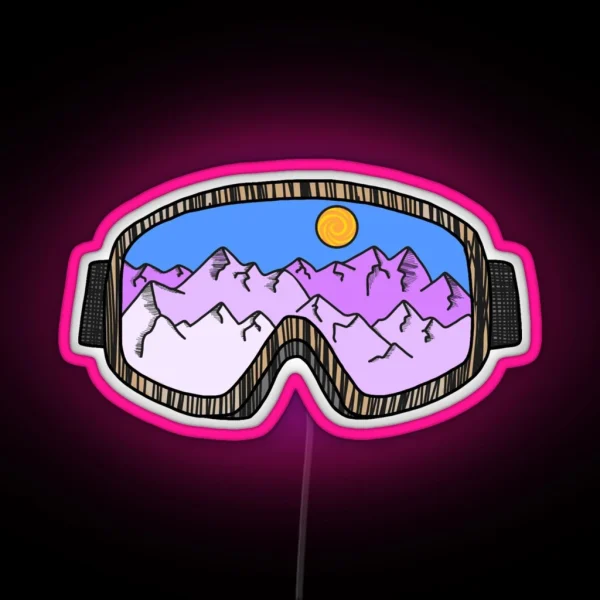 Ski Goggles RGB Neon Sign