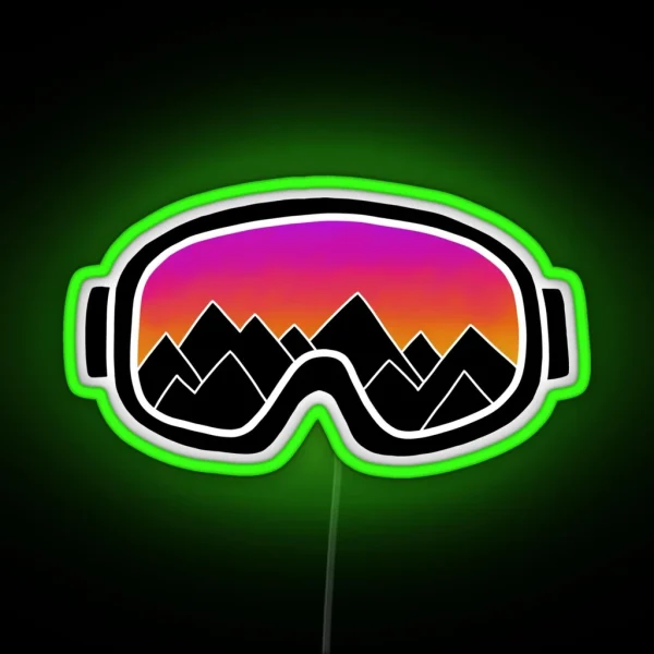 Ski Goggles RGB Neon Sign
