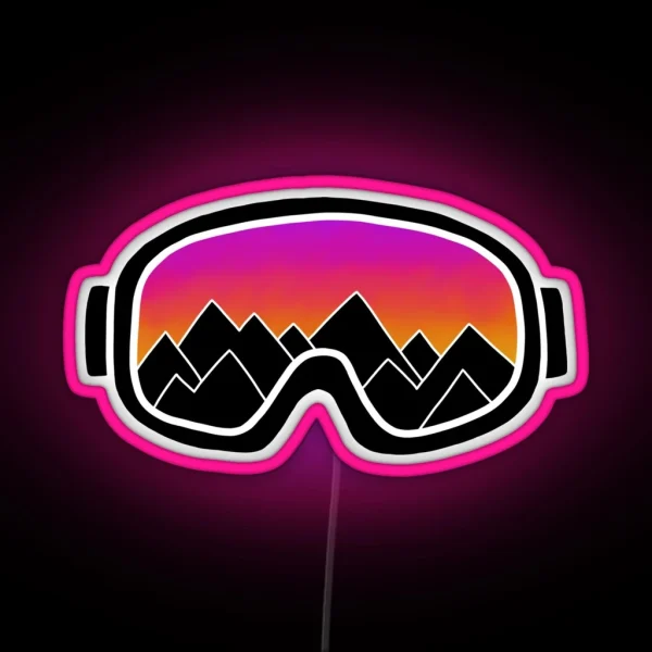 Ski Goggles RGB Neon Sign