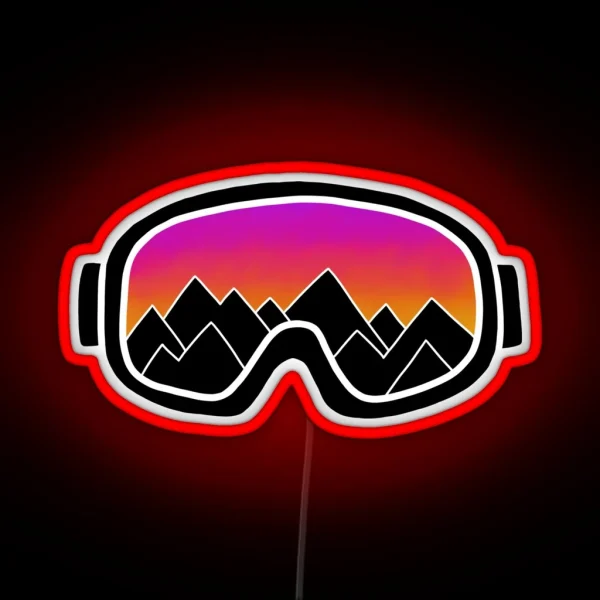 Ski Goggles RGB Neon Sign
