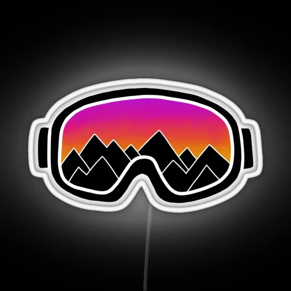 Ski Goggles RGB Neon Sign