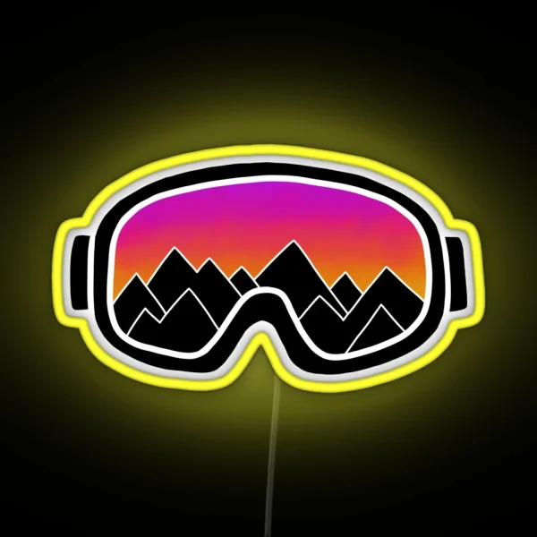 Ski Goggles RGB Neon Sign