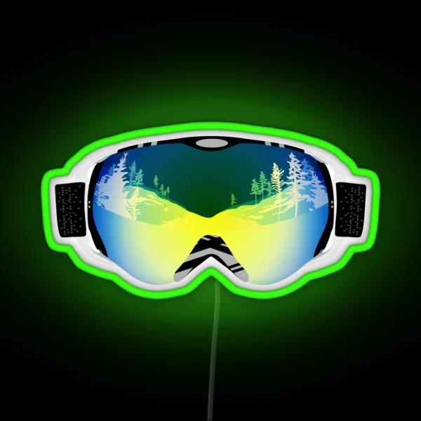 Ski Goggles RGB Neon Sign