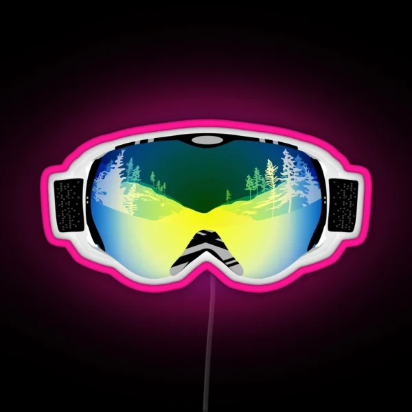 Ski Goggles RGB Neon Sign
