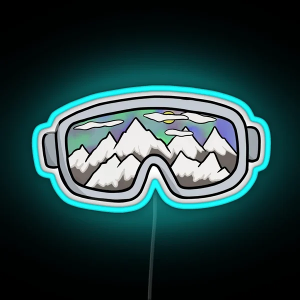 Ski Goggles RGB Neon Sign