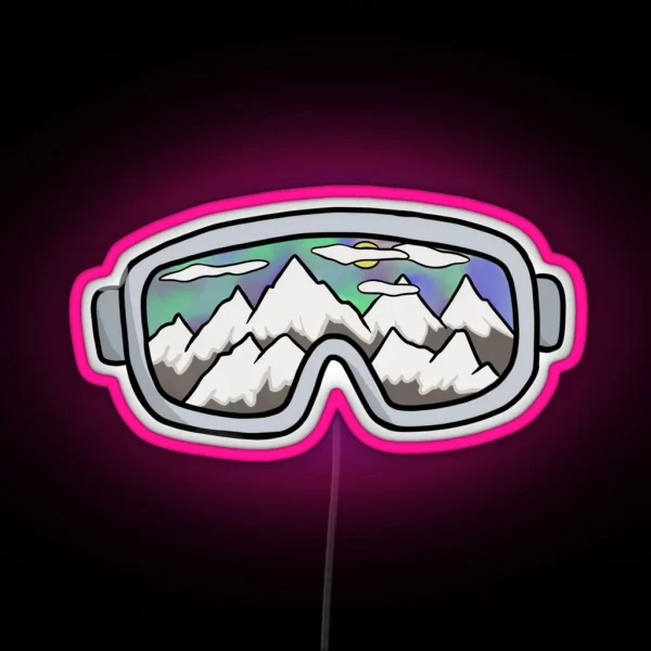 Ski Goggles RGB Neon Sign