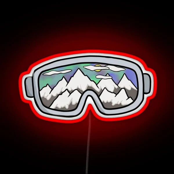 Ski Goggles RGB Neon Sign