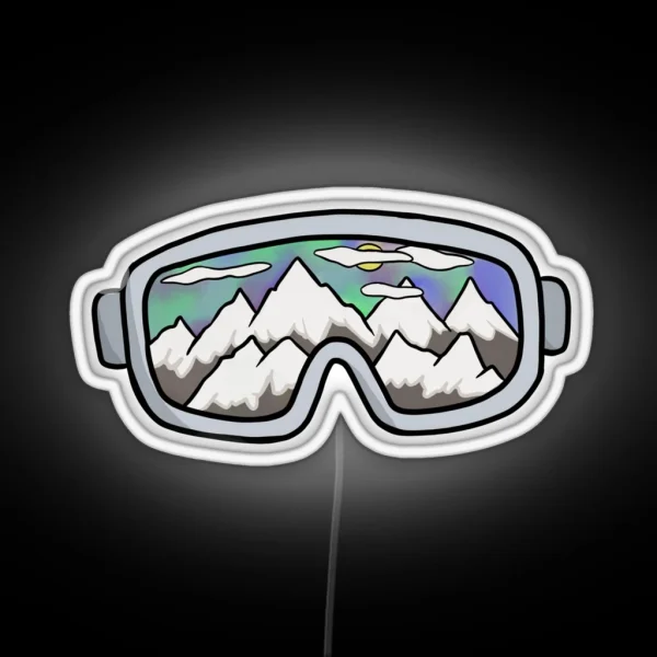 Ski Goggles RGB Neon Sign