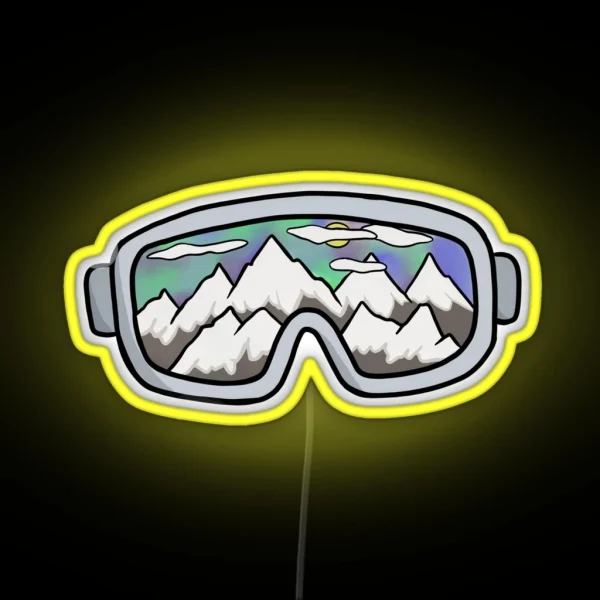 Ski Goggles RGB Neon Sign