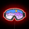 Eye-catching Ski Goggles LED Neon Sign with Color-Changing RGB Effects