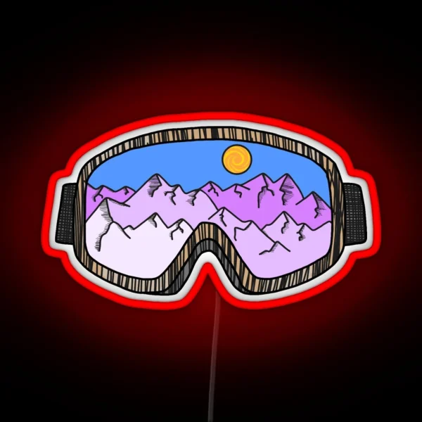 Ski Goggles RGB Neon Sign