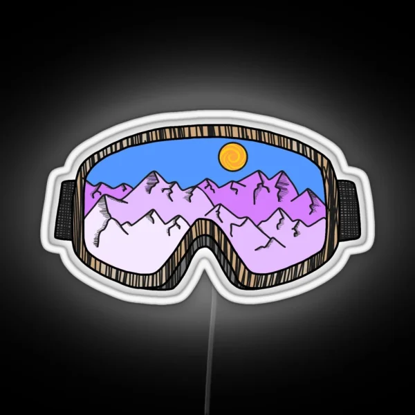 Ski Goggles RGB Neon Sign