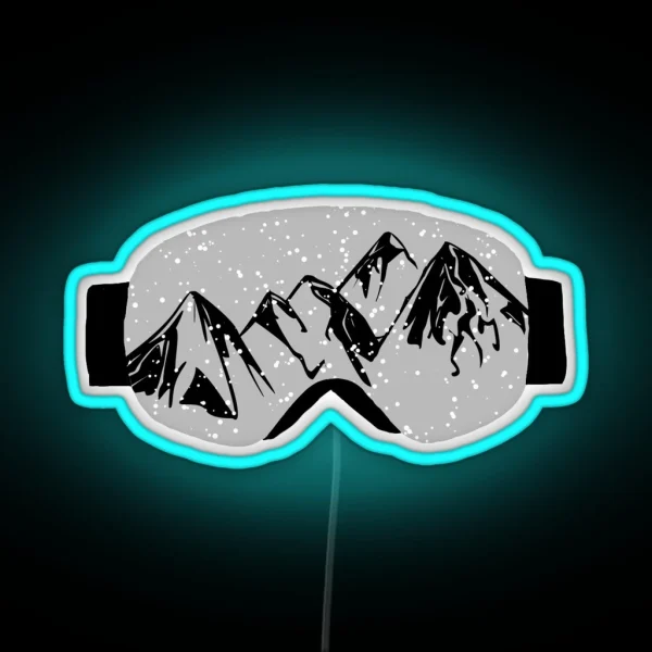 Ski Goggles RGB Neon Sign