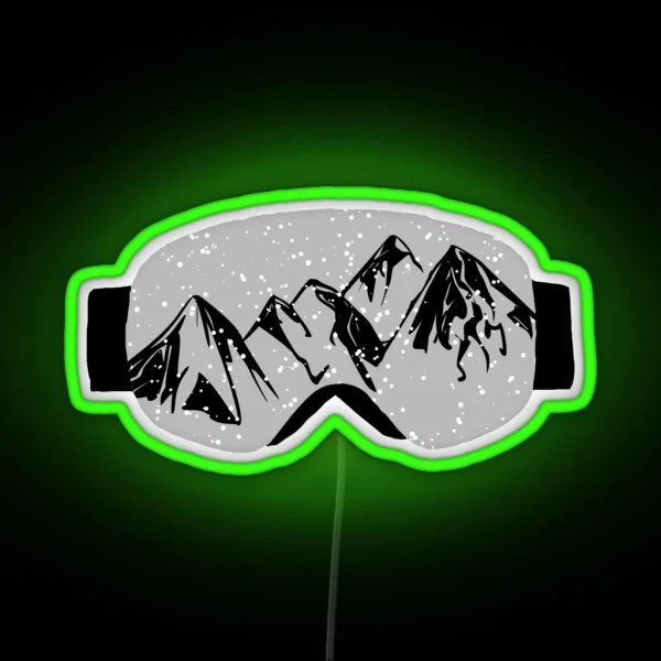Ski Goggles RGB Neon Sign