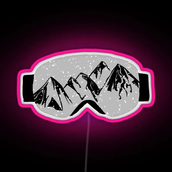 Ski Goggles RGB Neon Sign