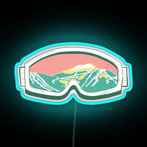 Ski Goggles RGB Neon Sign